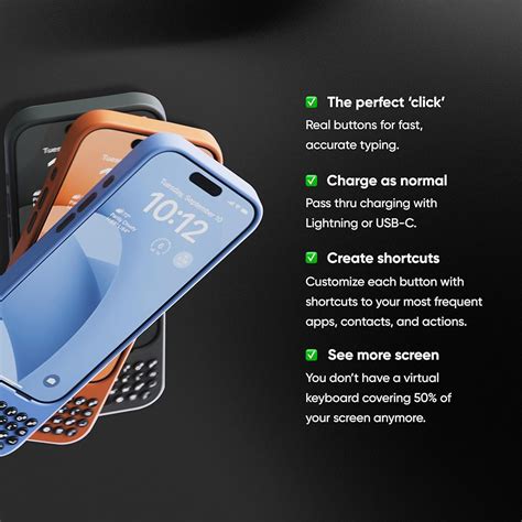 Clicks Keyboard for iPhone 16 Pro – Keyboard Case India | Ubuy