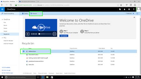 Image result for Restore One Drive File