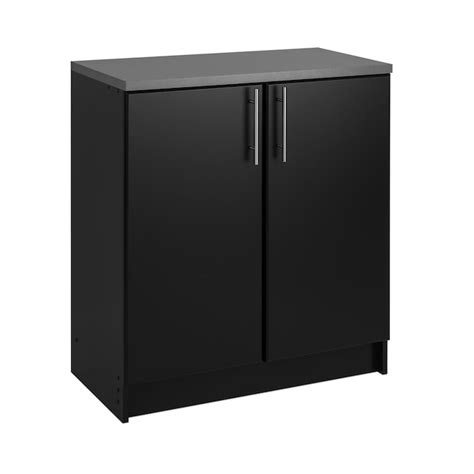 Prepac Elite 64-in W x 89-in H Wood Composite Black Freestanding ...