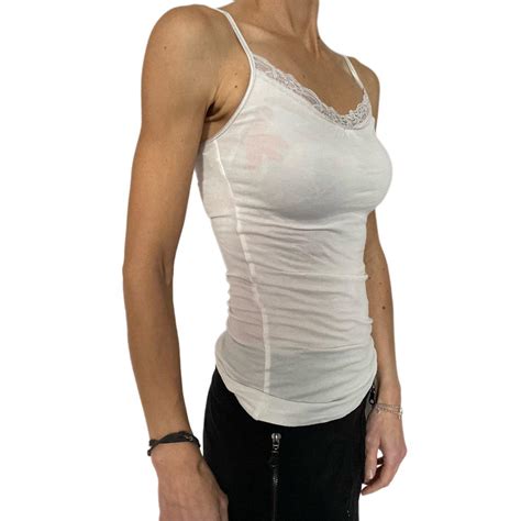 Women's White Vest | Depop