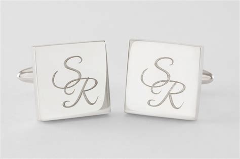 Custom Monogram Cufflinks