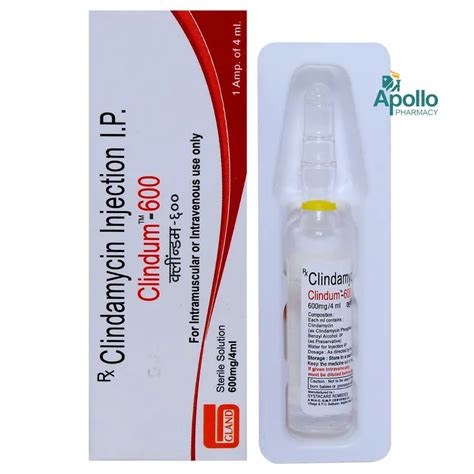 Buy Clindum 600mg Injection 4ml online | Uses, Side Effects, Price and ...