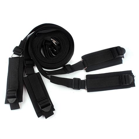 Buy Adult Game Bed Harness Set Bondage Strap Handcuffs Ankle Kit Sex ...