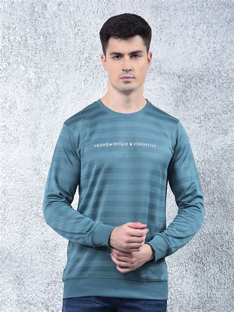 COBB TEAL GREEN PRINTED FULL-SLEEVE T-SHIRT – Cobbitalyofficial