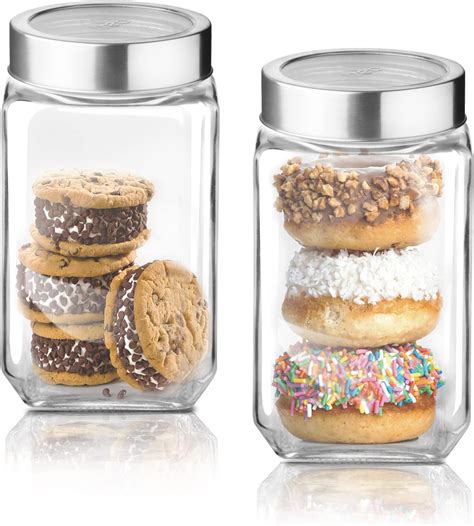 Buy Treo By Milton Cube Storage Glass Jar, 1000 ml Each, Set of 6 ...