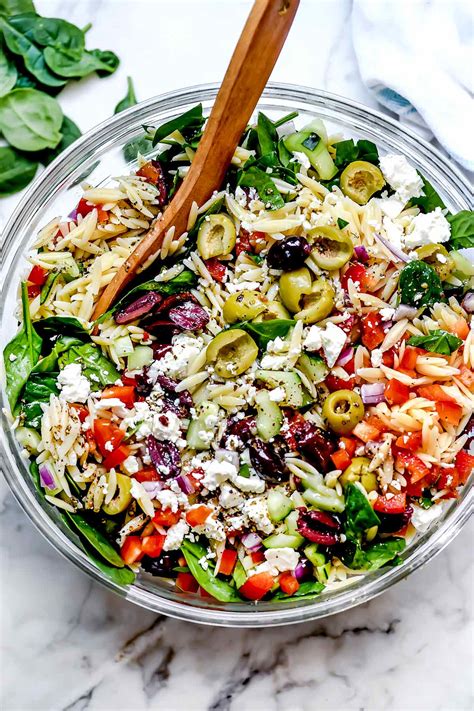 Mediterranean Orzo Spinach Salad Mediterranean Orzo Salad | The Kitchn