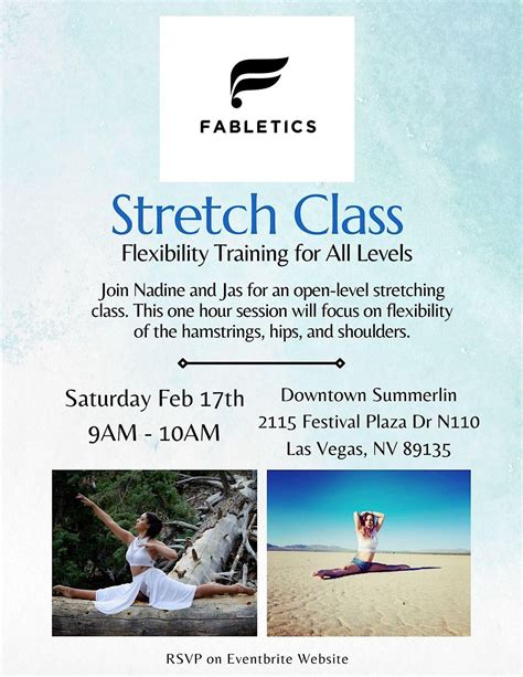 Stretch Class, Fabletics, Las Vegas, 17 February 2024 | AllEvents