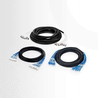 tecmac 10m (33ft) 6 Jack to 6 Jack Cat6a Shielded (SFTP) PVC CMR Pre ...