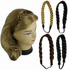 Wide Braid by Synthetic Hair Band Plaited Headband Braided With Elastic Wide Braid
