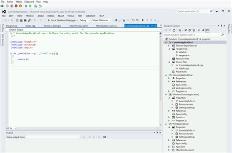 Image result for How to Open Visual Studio 2012 Express