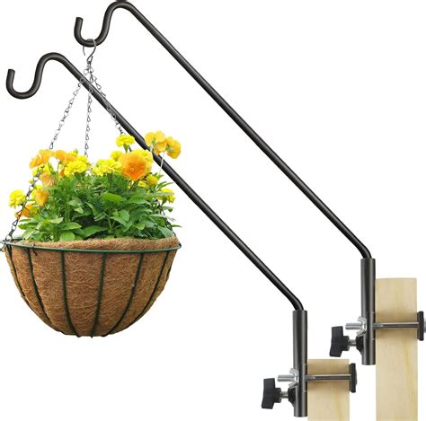 Amazon.com : ERYTLLY 2 Packs Extended Rail Hook Fence Deck Bird Feeder ...