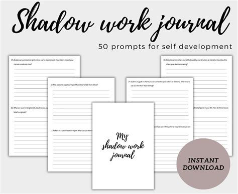 Image result for Free Printable Shadow Work Prompts