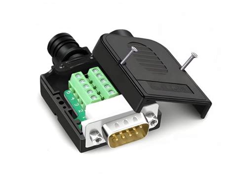 DE-9 (DB-9) RS232 to Terminal Block with Plastic Body - Thingbits India