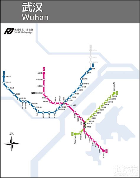 武汉市地铁地图-千图网