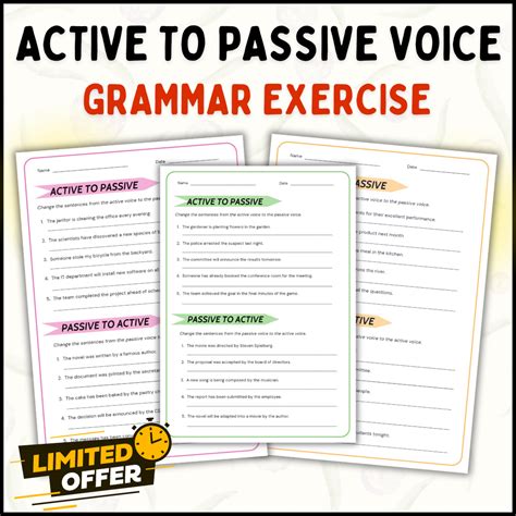 Active Voice Exercise 的图像结果