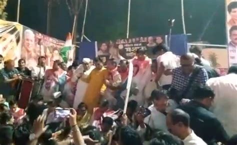 VIDEO: छत्तीसगढ़ के बिलासपुर में कांग्रेस के 'लोकतंत्र बचाओ कार्यक्रम ...