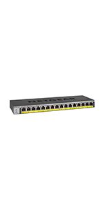 NETGEAR PoE Switch 16 Port Gigabit Ethernet Unmanaged Network Switch ...