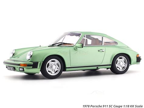 1978 Porsche 911 SC coupe green 1:18 KK Scale diecast model car | Scale ...
