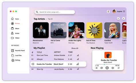 Music Web App on Behance