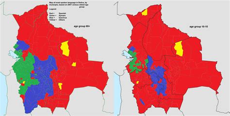 Most spoken language in Bolivia: Oldest vs. youngest speaker group : r ...