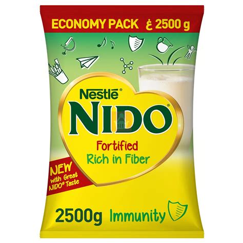 Nestle Nido Fortified Full Cream Milk Powder Pack – 2500g (UAE) – UK ...