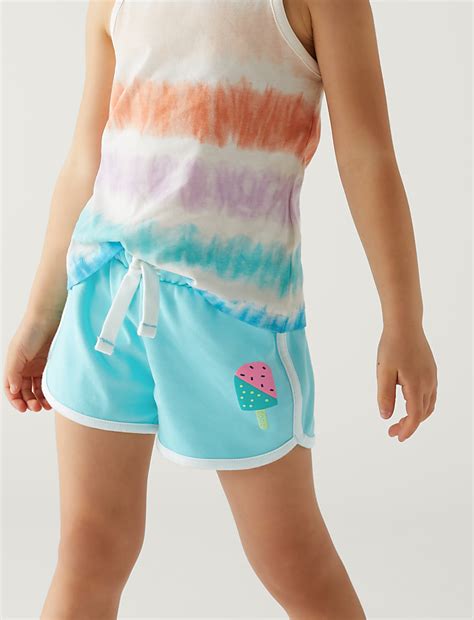 Buy Pure Cotton Ice Crea Shorts at Marks & Spencer