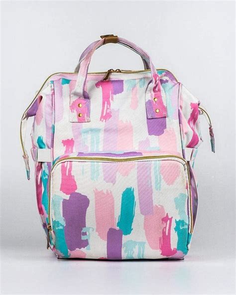 Haus & Kinder Art On Canvas Diaper Bag-Backpack-With Anti Theft ...