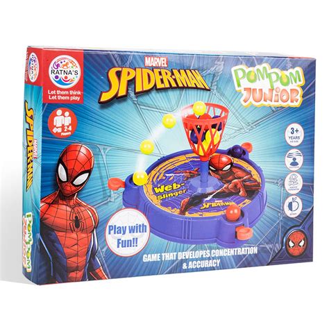 Buy Ratna's Junior Pom Pom Spiderman Printed Basket Ball Family Board ...