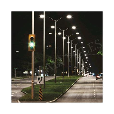 Affordable Outdoor Street Light Pole, LED Lighting, Mechanically Strong ...