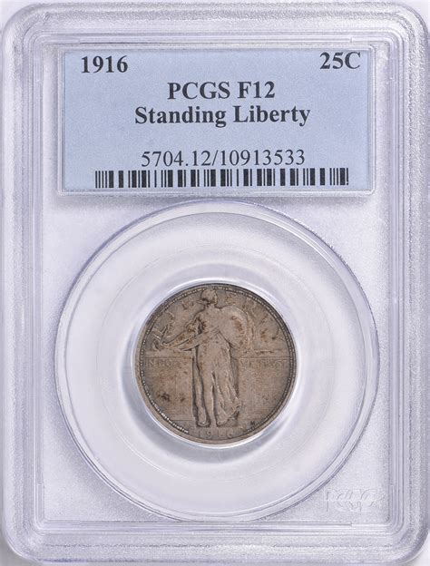 1916 Standing Liberty Quarter PCGS F-12 (Item 1719270 ...