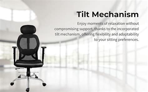 Oakcraft Matrix Ergonomic Mesh Chair with Height Adjustable Handrest ...