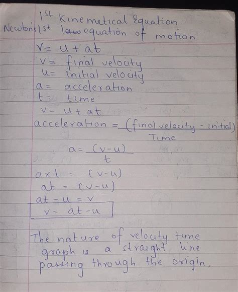 From velocity – time graph of a body, derive equation for "position ...