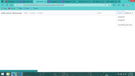 Bootstrap Navigation 的图像结果