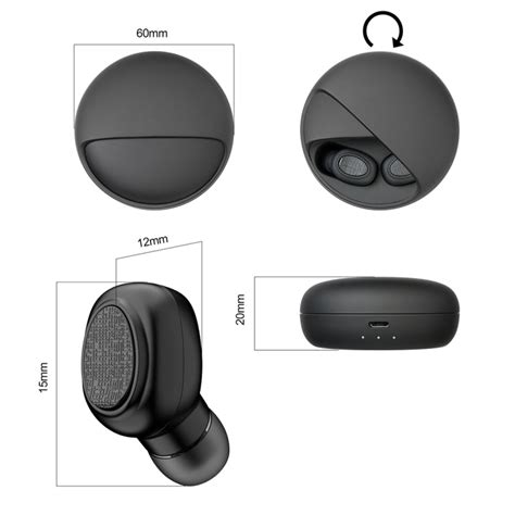 YH-03 TWS V5.0 Wireless Stereo Bluetooth Headset with Charging Case, S ...