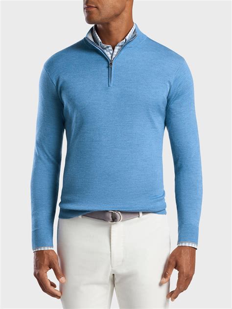 Peter Millar Crown Crafted Men's Victory Cashmere-Silk Quarter-Zip ...