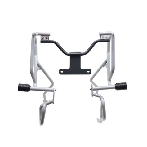 Upper Lower Crash Guard (Silver) For Hero Xpulse 210 | Motocare