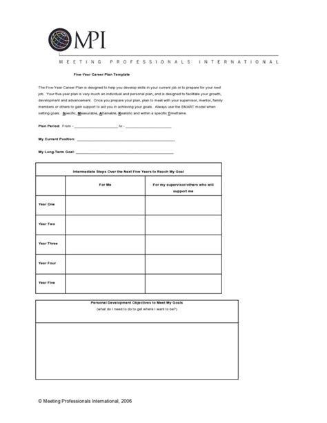 5 Year Development Plan Sample 的图像结果