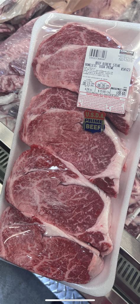 Prime ribeye from Costco. So well marbled! : r/steak