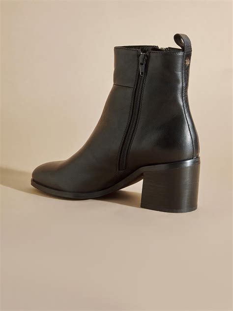 Valeria Leather Boots – Peach Flores