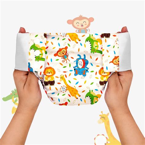 Buy UNO Cloth Diaper Pants (Jungle Beats)- SuperBottoms - SuperBottoms