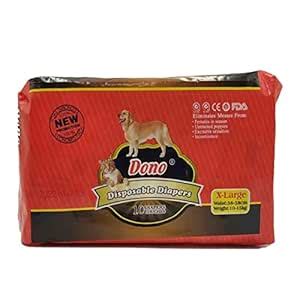 Buy DONO Super Absorbent Diapers Disposable Puppy Diaper for Female Dog ...