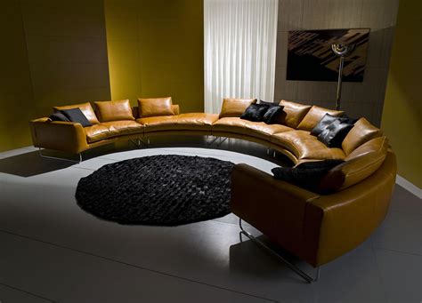 Half Round Sectional Leather Sofa at Francisco Donnelly blog
