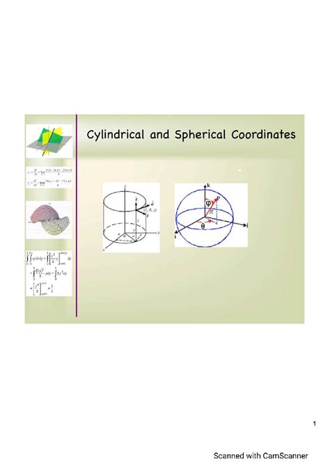 Cylindrical and Spherical Coordinates: Conversion Techniques and ...