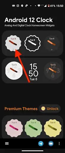 Image result for Android 12 Clock Widget