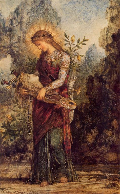 Gustave Moreau on Twitter: "Thracian Girl Carrying the Head of Orpheus, 1864 #symbolism #moreau ...
