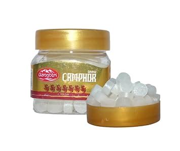 Gangotri Camphor Tablet Jar | Divine Camphor | (Camphor Tablet Jar, 50 ...