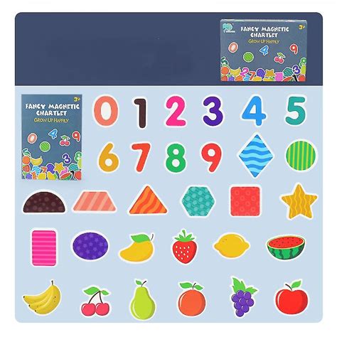 Magnetic Food Charts Reward Charts For Kids With Color Fruits Number ...