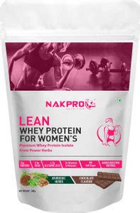 Nakpro Lean Whey Protein & Herbs, Whey Protein for Women with Ayurvedic ...