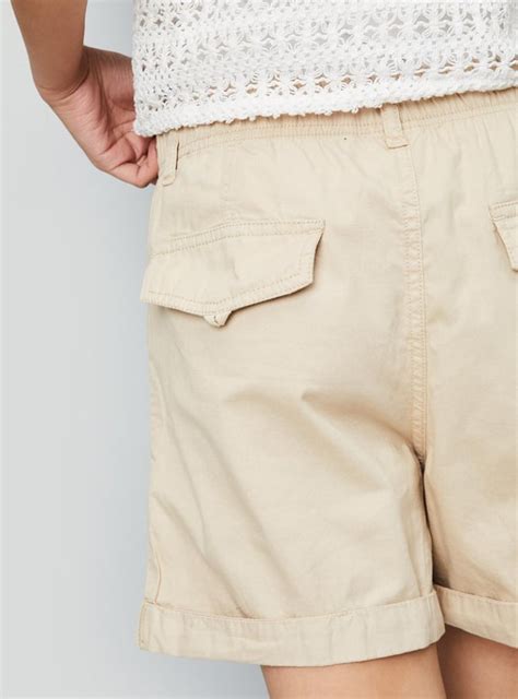 Buy Girls Solid Elasticated High Rise Shorts Online at just Rs. 499.0 ...