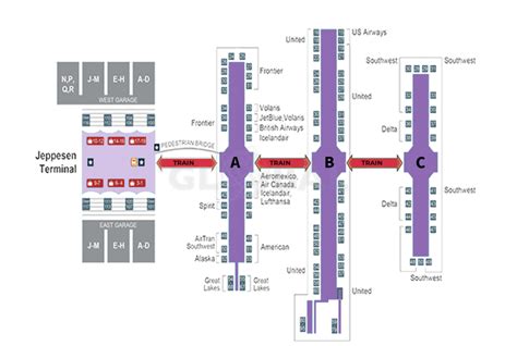 Denver Airport Food Map